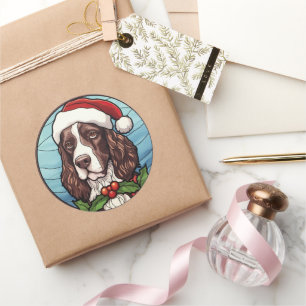 Adesivo Inglês Springer Spaniel Stainel Natal