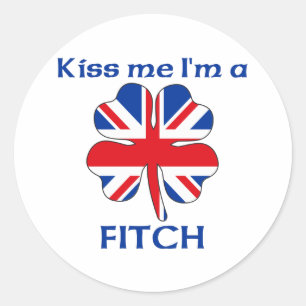 Adesivo Ingleses personalizados beijam-me que eu sou Fitch