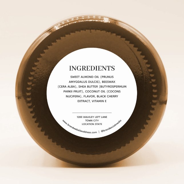 Adesivo Ingredientes (Criador carregado)