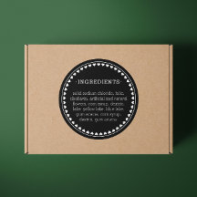 Ingredientes para o coração Rotulagem do produto