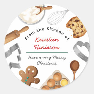 Adesivo Ingredientes Personalizados para Fazer Biscoitos C