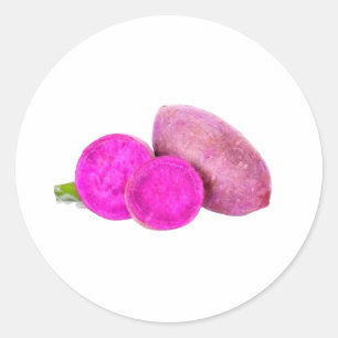 Adesivo Inhame Roxo Exótico Ube - Vibrante Raiz Tropical L