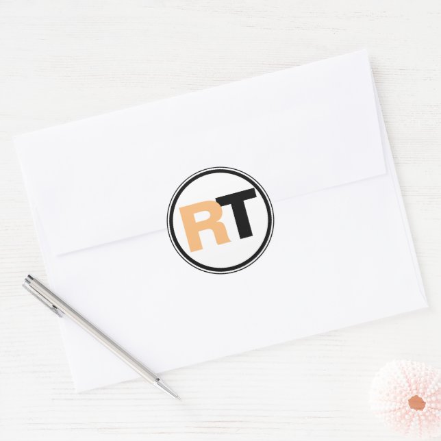 Adesivo Iniciais com Duas Cores (Envelope)