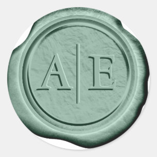 Adesivo Iniciais de Ênfase de Casamento de Cera Lt Hunter