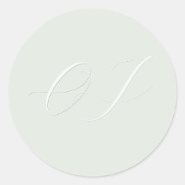 Adesivo Iniciais do noivo legante Faux gravou casamento