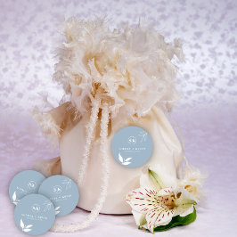 Adesivo Iniciais Dusty Blue I Minimalista I Branch Folaves