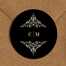 Iniciais Românticas De Casamento Monograma De Lace