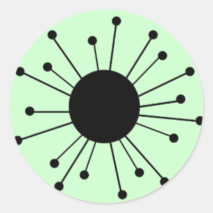 Adesivo Inicialização do Retro do meio século