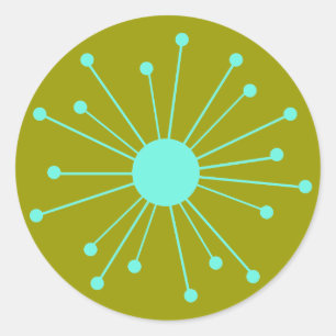 Adesivo Inicialização do Retro do meio século