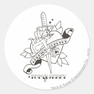 Adesivo Inimigos para sempre 1 de Tom e de Jerry