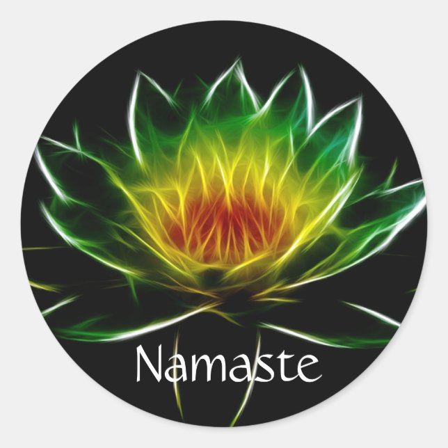Adesivo Inner Light l Lotus Abstrato Art | Personalizado (Frente)