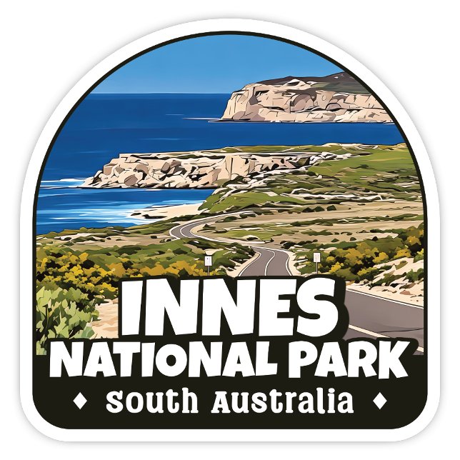 Adesivo Innes National Park, South Austrália Sticker (Innes National Park, South Australia modern arch shaped sticker)
