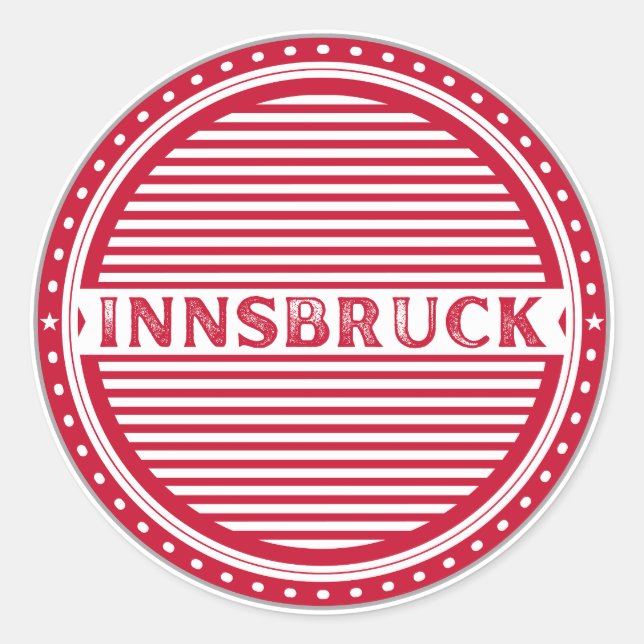 Adesivo Innsbruck City Pride Emblem – Austria Identity (Frente)