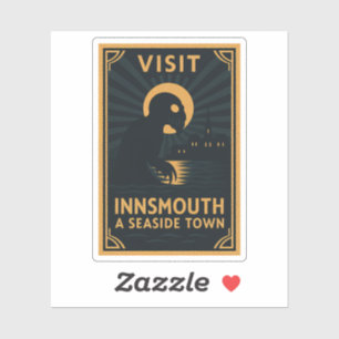 Adesivo Innsmouth by Moonlight - An Art Deco Journey in