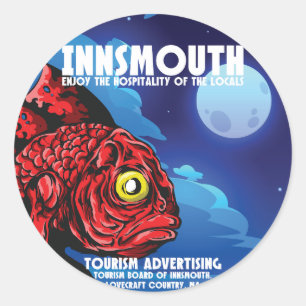 Adesivo Innsmouth Viagens vintage Lovecraft