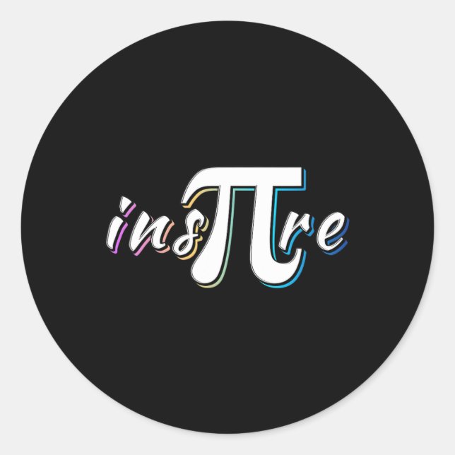 Adesivo Ins-pi-re - Professores de Matemática dos Amantes  (Frente)