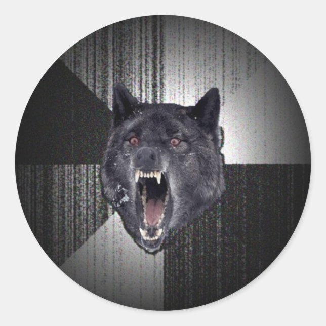 Adesivo Insanity Wolf Stickers (Frente)
