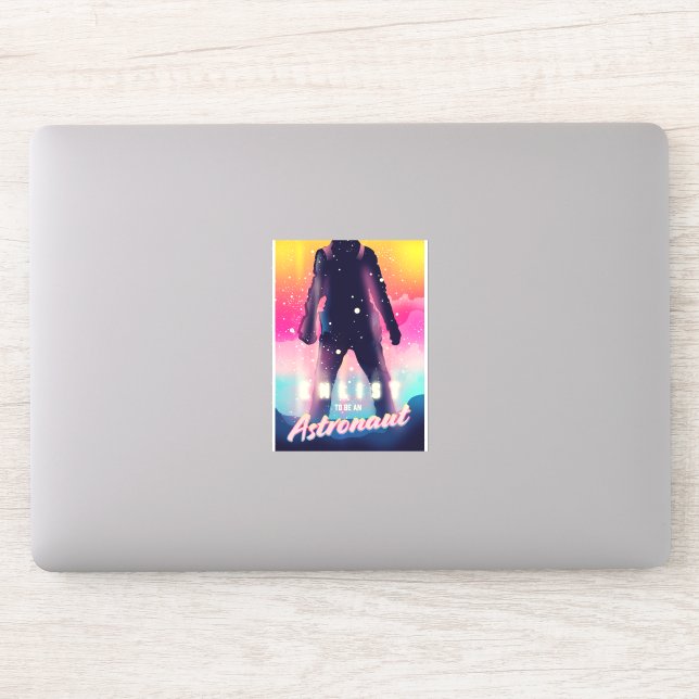 Adesivo Inscreva-se para ser astronauta (Computador)