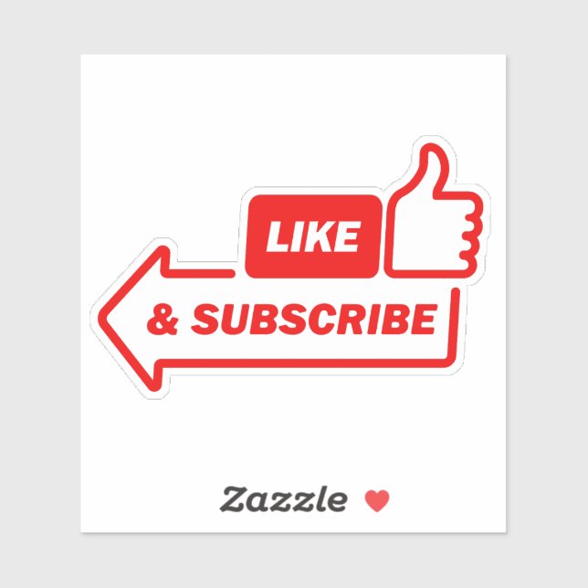 Adesivo inscrever-se no meu canal do youtube (Folha)