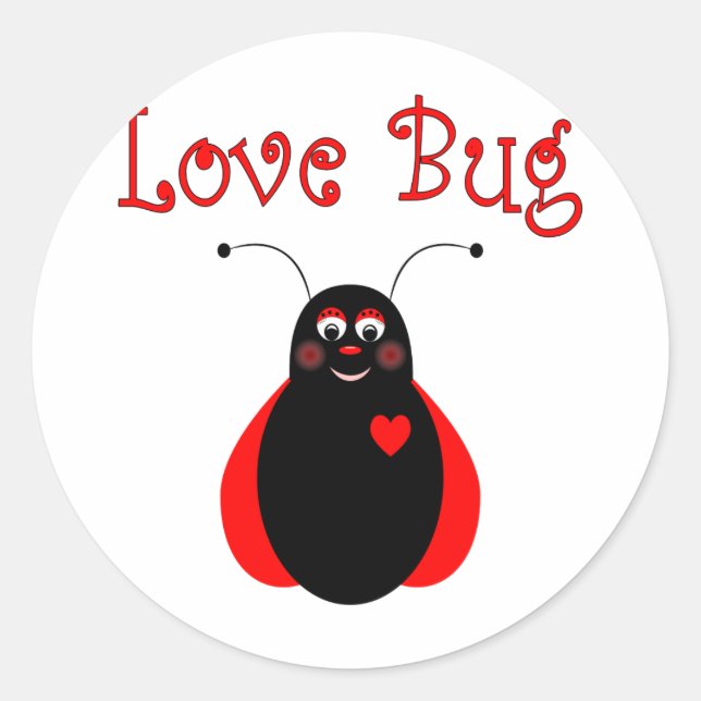 Adesivo Inseto de Amor Bonito Sticker (Frente)