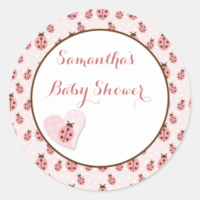 Adesivo Inseto De Amor Rosa, Menina (Frente)