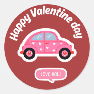 Adesivo Inseto do Amor Carro Feliz Dia dos Namorados Adesi