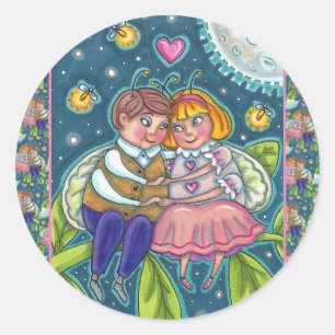ADESIVO INSETOS AMANTES, FIREFLIES E LUA CHEIA, NAMORADOS