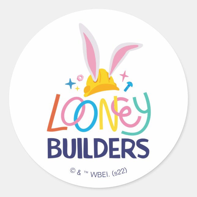 Adesivo INSETOS BUNNY BUILDERS™| Logotipo empilhado do dur (Frente)