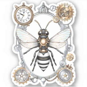 Adesivo Insetos de abelhas Steampunk Bee Abelhas de Mel Ro