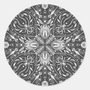 Adesivo Insetos, esbranquiçado a preto