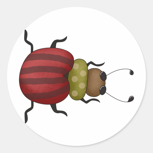 Adesivo Insetos 'n' Blooms Beetle (Frente)