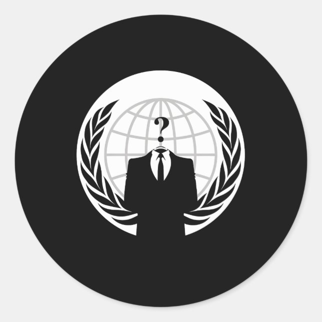 Adesivo Insignia Anônima Somos Anônimos (Frente)