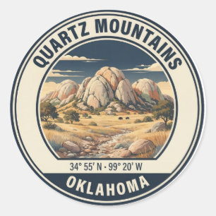 Adesivo Insígnia de caminhada vintage das Montanhas Quartz