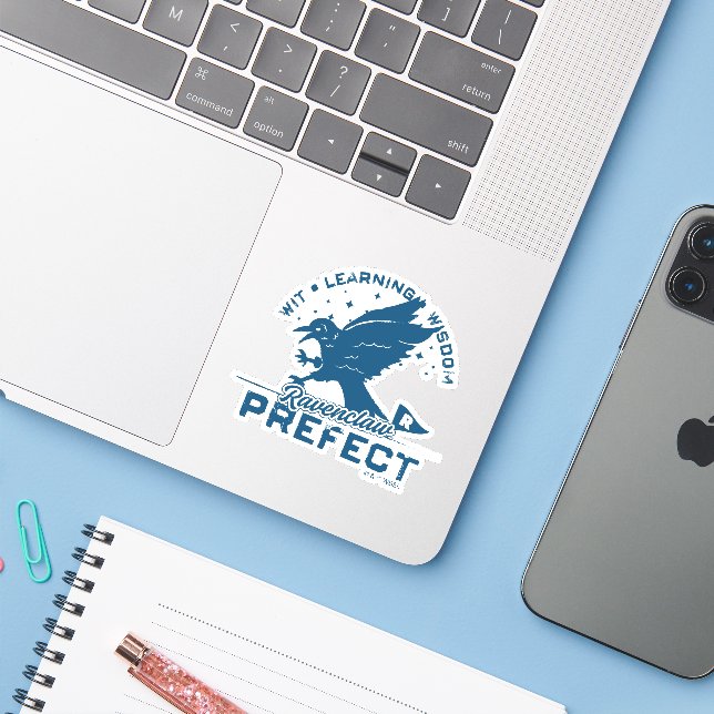 Adesivo Insígnia de Prefeito de CORVIDAS™ (Notebook com iPhone)