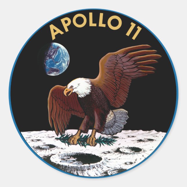 Adesivo insígnia do Apollo 11 (Frente)