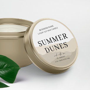 Adesivo Insira o logotipo Encapsulamento de Jar de Vela de