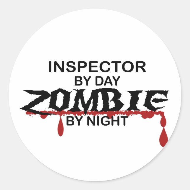 Adesivo Inspetor Zombie (Frente)
