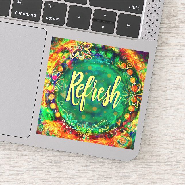 Adesivo Inspiração de Atualização bonito Boho Inspiradora (Detalhe)
