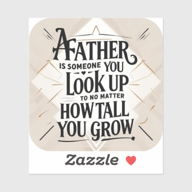 Adesivo Inspiração do Dia do Pai (Folha)