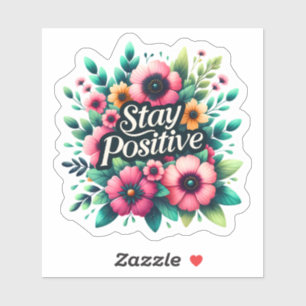 Adesivo Inspiração Floral para Vibrações Positivas