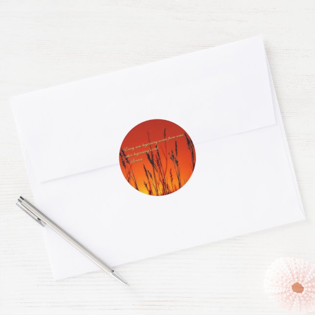 Adesivo Inspiração Silhuette Sunset (Envelope)