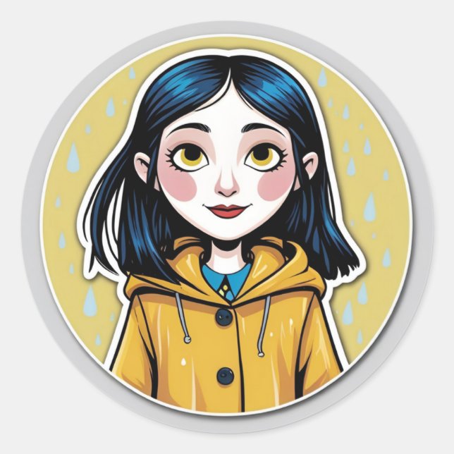 Adesivo Inspirado em Coraline (Frente)