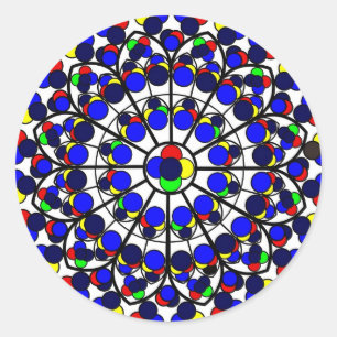Adesivo Inspirado na Rosácea Sul, Notre-Dame de Paris