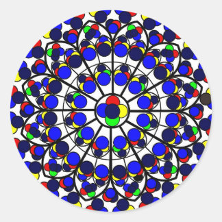 Adesivo Inspirado na Rosácea Sul, Notre-Dame de Paris