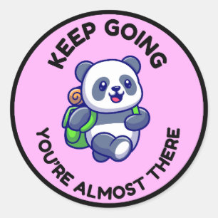 Adesivo Inspirador de Panda Fofo