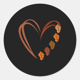 Adesivo Inspirador Líderes Pretos, Punho de Energia Preto