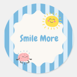 Adesivo Inspirador Sorria Mais | Fofo e Positivo