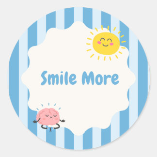 Adesivo Inspirador Sorria Mais | Fofo e Positivo