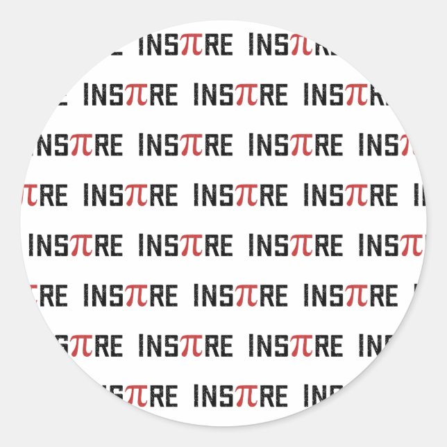 Adesivo InsPire Pi dia | Presentes de Matemática Feliz Pi- (Frente)