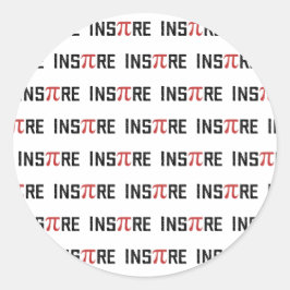 Adesivo InsPire Pi dia | Presentes de Matemática Feliz Pi-